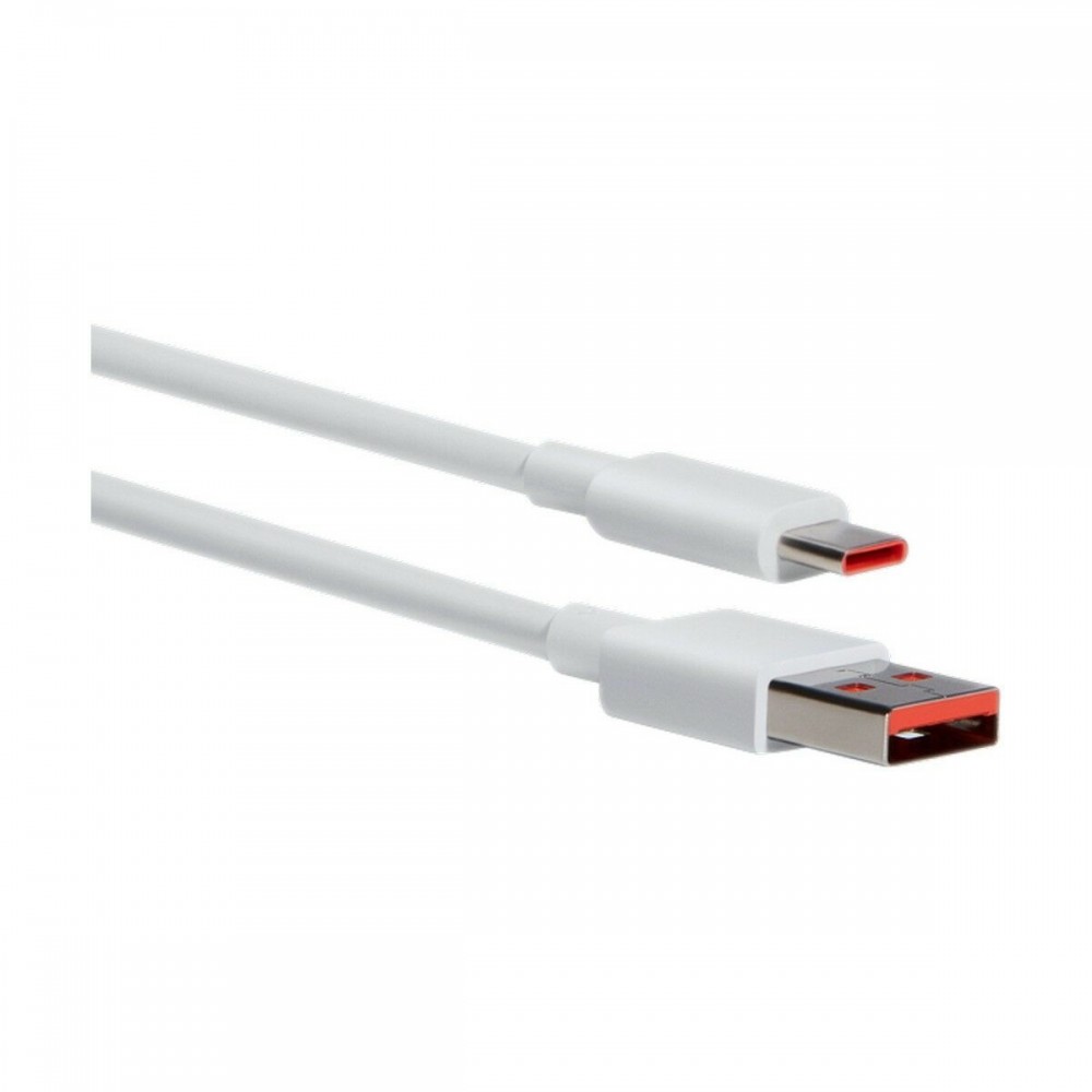 Xiaomi Regular USB 3.1 Cable USB-C male - USB-A male 6A Λευκό 1m (BHR6032GL) Bulk
