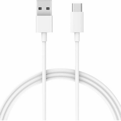 Xiaomi Regular USB 2.0 Cable USB-C male - USB-A male Λευκό 1m (BHR4422GL) Bulk