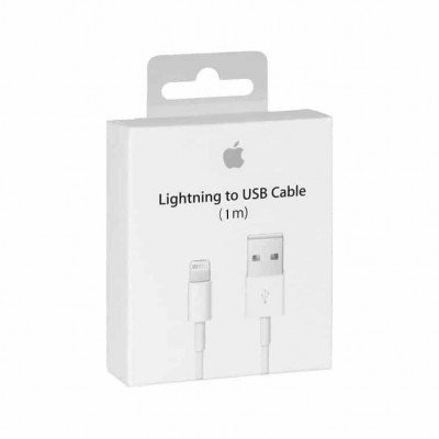 Apple Regular USB to Lightning Cable Λευκό 1m (MXLY2ZM/A)