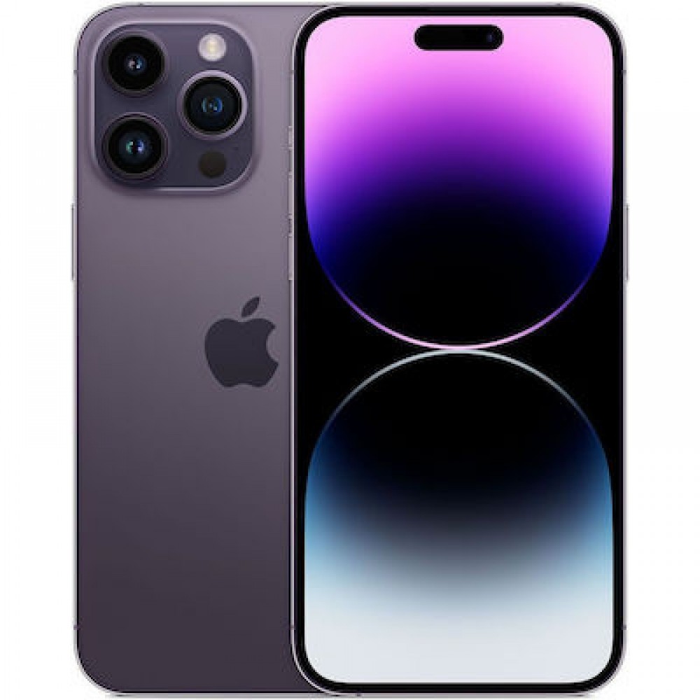 Apple iPhone 14 Pro Max 5G (6GB/128GB) Deep Purple Εκθεσιακό  (1 Year Warranty) 86% + Battery 