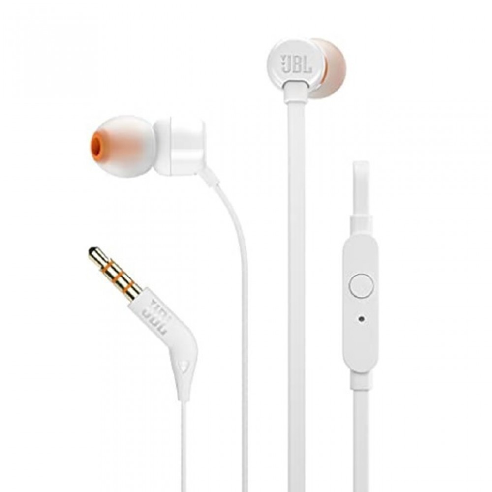 JBL T160 In-ear Handsfree με Βύσμα 3.5mm Λευκό