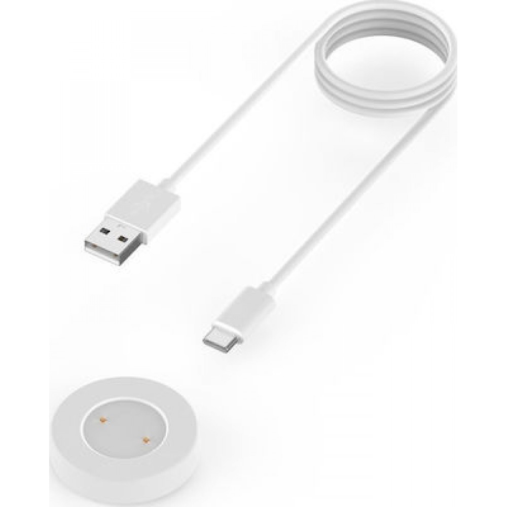 Φορτιστής Καλώδιο Type C & Αντάπτορας Λευκό (Huawei Watch GT/GT2)