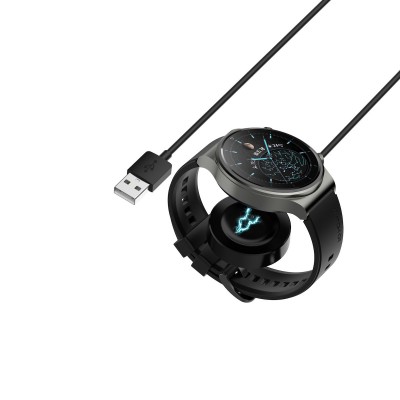Φορτιστής Καλώδιο Type C & Αντάπτορας Μαύρο (Huawei Watch GT 3 Pro / GT Runner/ GT3)