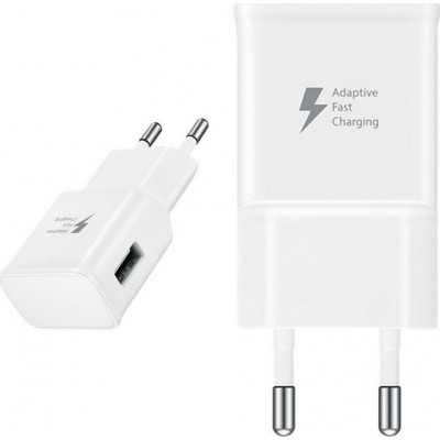 Samsung USB Type-C Cable & Wall Adapter Λευκό (EP-TA20EWE + EP-DR140AWE) Bulk