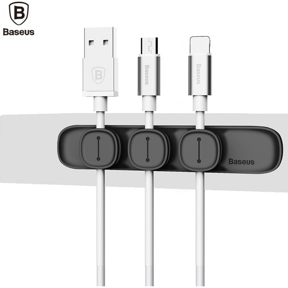 Baseus ACWDJ-01 Clip Cablie Organizer Black