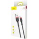 Baseus Braided USB to Lightning Cable Black/Red 1m (CALKLF-B19)