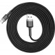 Baseus Braided USB 2.0 Cable USB-C male - USB-A male Black 1m (CATKLF-BG1)