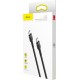 Baseus Braided USB 2.0 Cable USB-C male - USB-C male Black 1m (CATKLF-GG1)