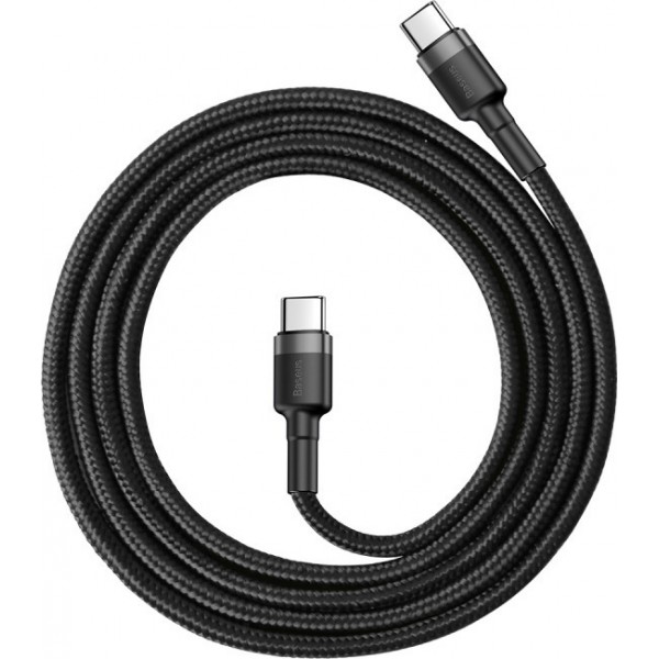Baseus Braided USB 2.0 Cable USB-C male - USB-C male Black 1m (CATKLF-GG1)
