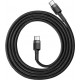 Baseus Braided USB 2.0 Cable USB-C male - USB-C male Black 1m (CATKLF-GG1)