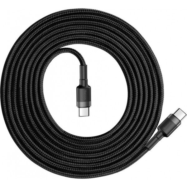 Baseus Braided USB 2.0 Cable USB-C male - USB-C male Black 2m (CATKLF-HG1)