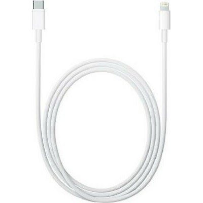 Apple Regular USB 2.0 Cable USB-C male - Lightning Λευκό 2m (MKQ42ZM/A)