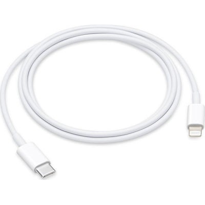 Apple Regular USB 2.0 Cable USB-C male - Lightning Λευκό 1m (MM0A3ZM/A)