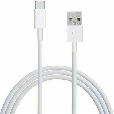 Xiaomi Regular USB 2.0 Cable USB-C male - USB-A male Λευκό 1m (SJV4102TY) Bulk