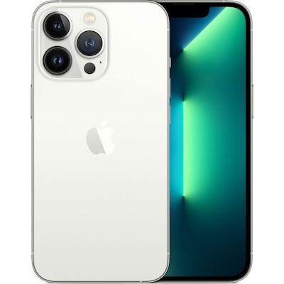Apple iPhone 13 Pro Max (6GB/128GB) Silver Εκθεσιακό (1 Year Warranty) 86% + Battery 