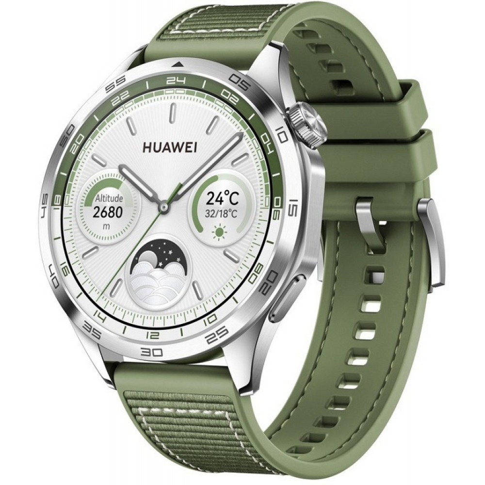 Huawei Watch GT 4 46mm (Green Composite Strap)