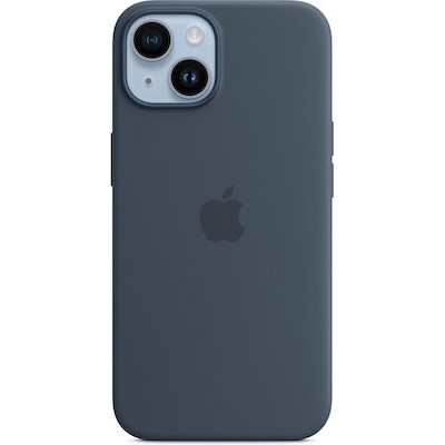 Apple Silicone Case with MagSafe Storm Blue (iPhone 14)