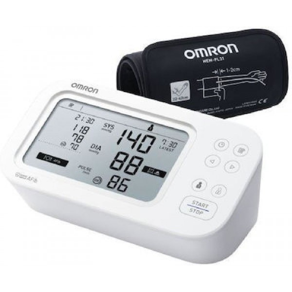 Omron M6 Comfort Afib Ψηφιακό Πιεσόμετρο (HEM-7380-E) White