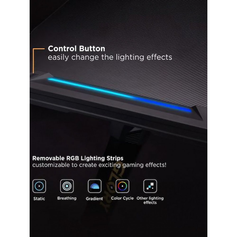 Brateck Gaming Γραφείο GMD04-1S Black