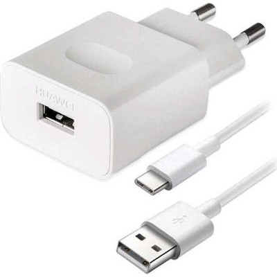 Huawei 18W Fast Charger And Cable USB-C White (HW-059200EHQ)
