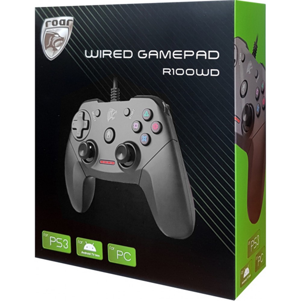 Roar RR-0002 Wired Controller Android / PC / PS3 Black