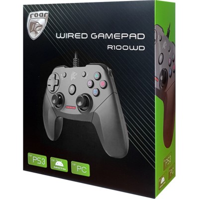 Roar RR-0002 Wired Controller Android / PC / PS3 Black