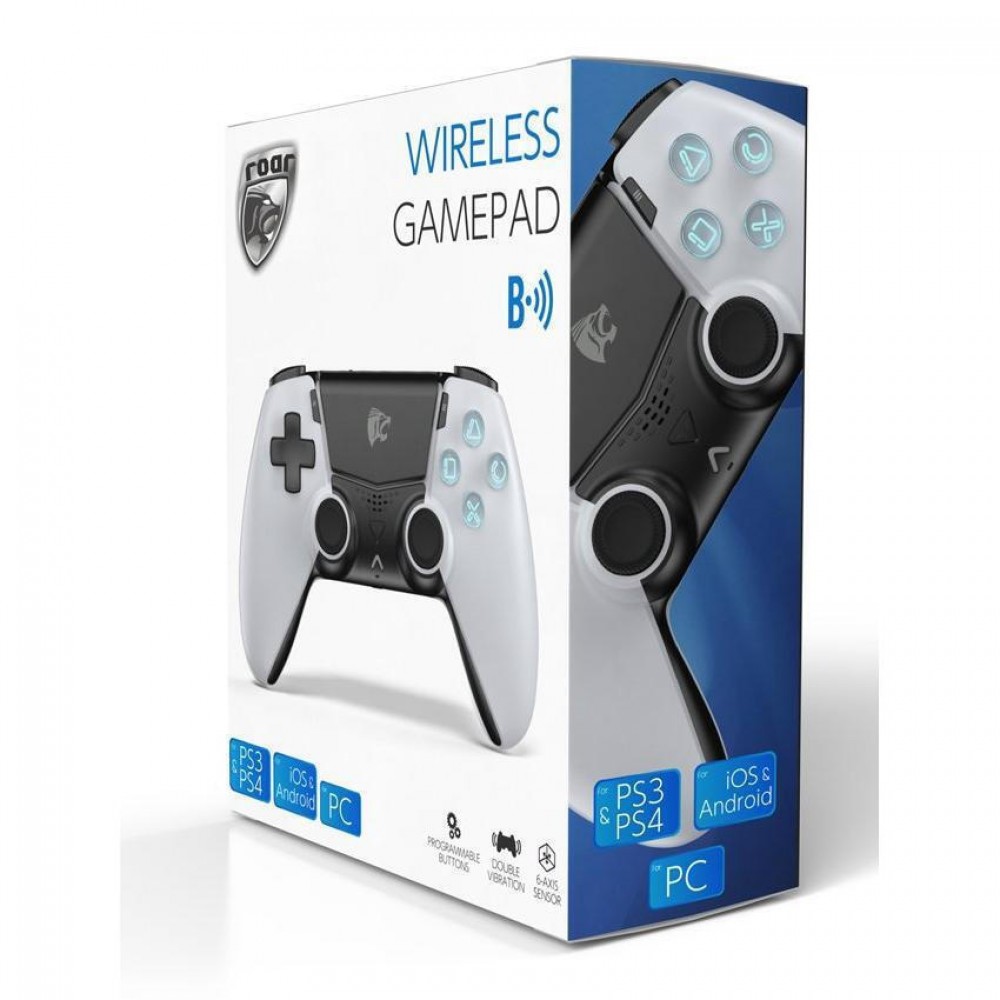 Roar RR-0021 Wireless Controller Android / PC / PS3 / PS4 / iOS White