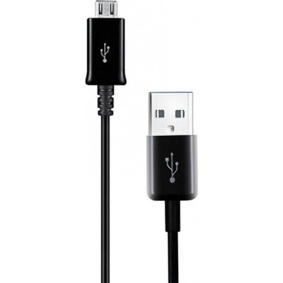 Samsung Regular USB 2.0 to micro USB Data Cable 1.5m Μαύρο (ECB-DU4EBE) Bulk