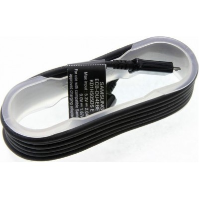 Samsung Regular USB 2.0 to micro USB Data Cable 1.5m Μαύρο (ECB-DU4EBE) Bulk