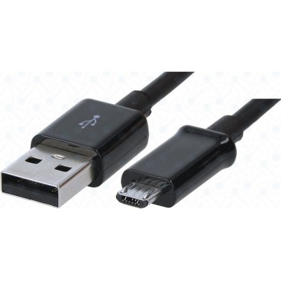 Samsung Regular USB 2.0 to micro USB Data Cable 1.5m Μαύρο (ECB-DU4EBE) Bulk