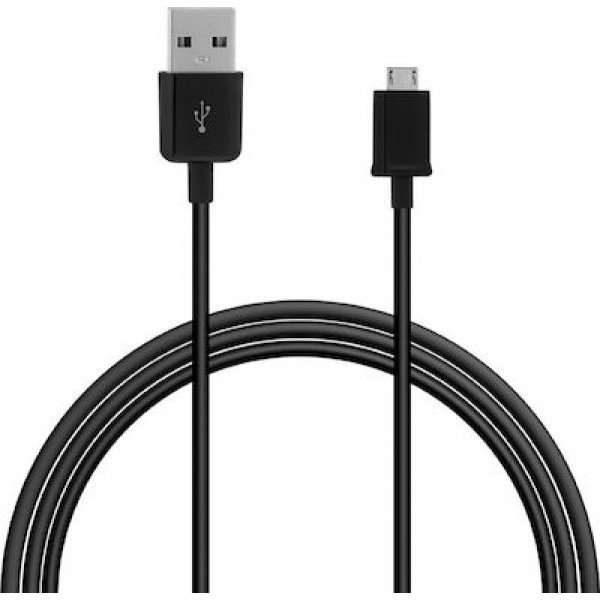 Samsung Regular USB 2.0 to micro USB Data Cable 1.5m Μαύρο (ECB-DU4EBE) Bulk