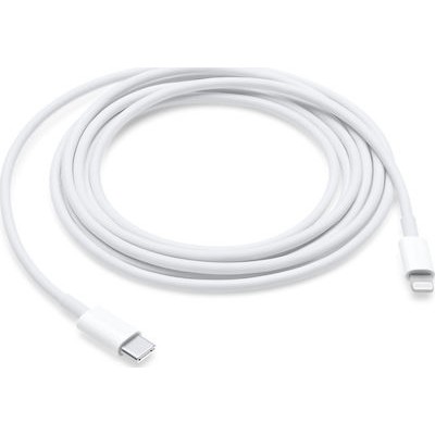 Apple Regular USB 2.0 Cable USB-C male - Lightning Λευκό 2m (MQGH2ZM/A)