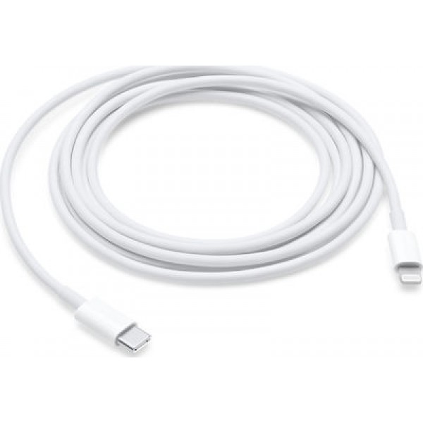 Apple Regular USB 2.0 Cable USB-C male - Lightning Λευκό 2m (MQGH2ZM/A)