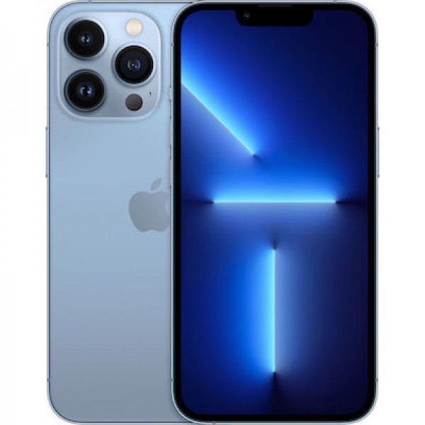 Apple iPhone 13 Pro Max (6GB/128GB) Sierra Blue Open Box 90% + Battery (6 Month  Warranty) + (Protective Glass + Premium Silicone Case)