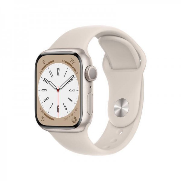 Apple Watch Series 8 Aluminium 45mm Starlight Εκθεσιακό Open Box  (1 Year Warranty) 100% Battery 
