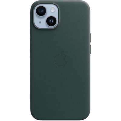 Apple Leather Case with MagSafe Forest Green (iPhone 14)