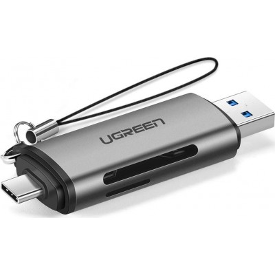 Ugreen Card Reader Type-C για SD/microSD Grey