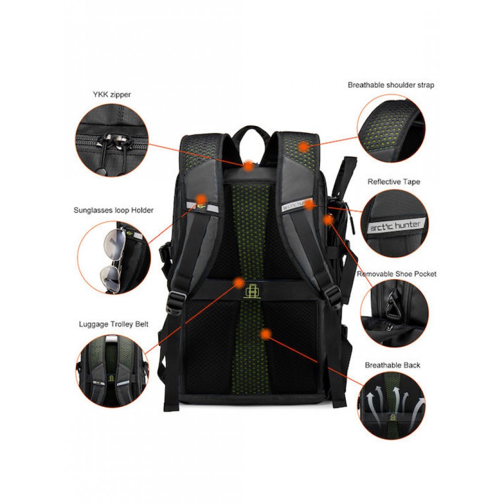 Arctic Hunter B00391 Σακίδιο πλάτης Black