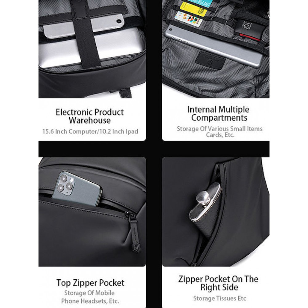 Arctic Hunter B00423 Σακίδιο Πλάτης Black