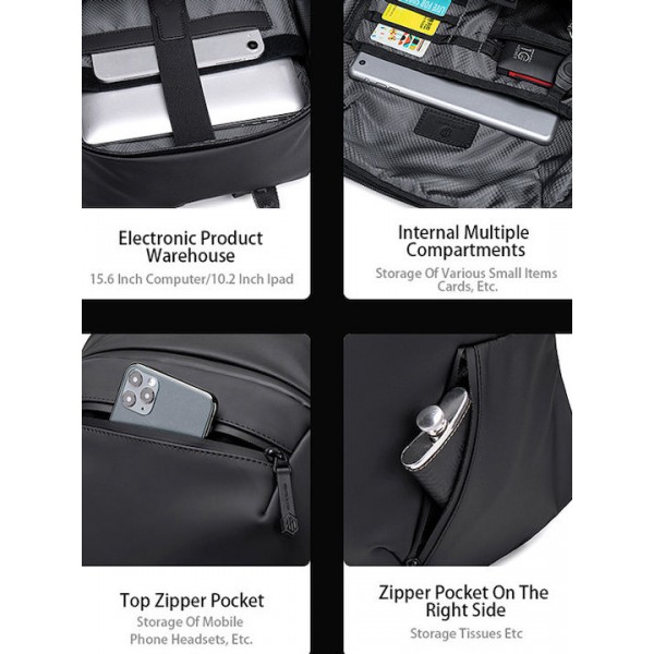 Arctic Hunter B00423 Σακίδιο Πλάτης Black