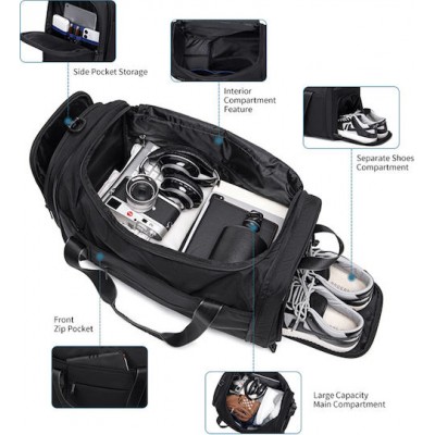 Arctic Hunter LX00021 Σακίδιο Ταξιδιού Black 