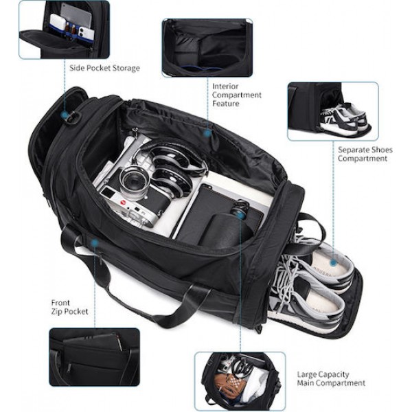 Arctic Hunter LX00021 Σακίδιο Ταξιδιού Black 
