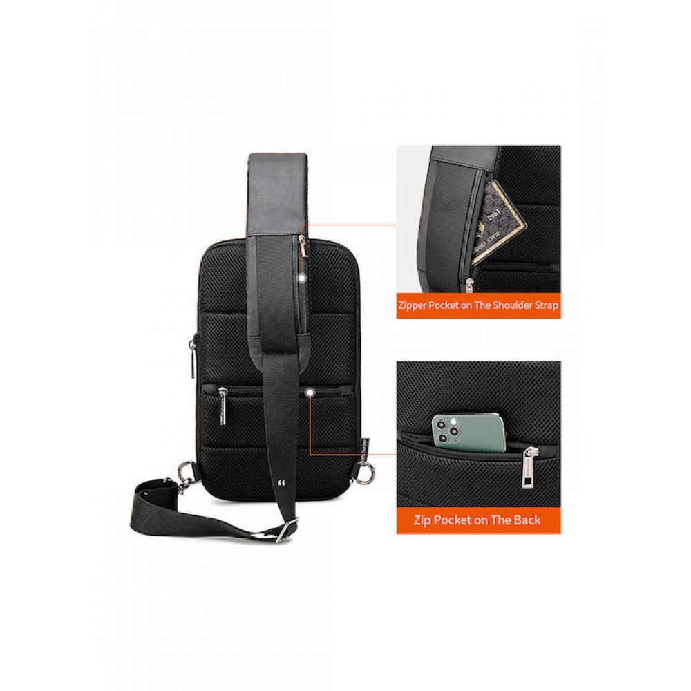 Arctic Hunter XB00113 Σακίδιο Στήθους Black
