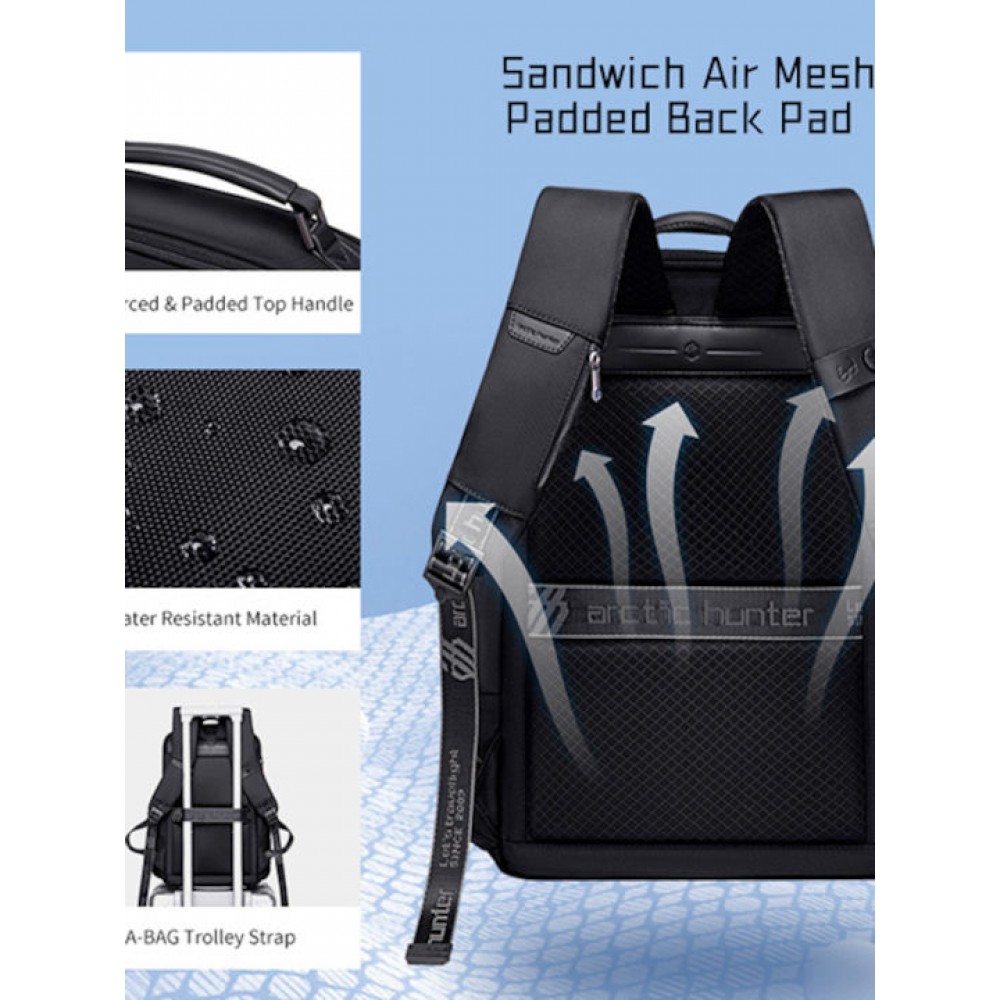 Arctic Hunter B00492 Σακίδιο Πλάτης Black