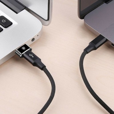 Baseus Mini Type-C Female to USB-A Adpater Black