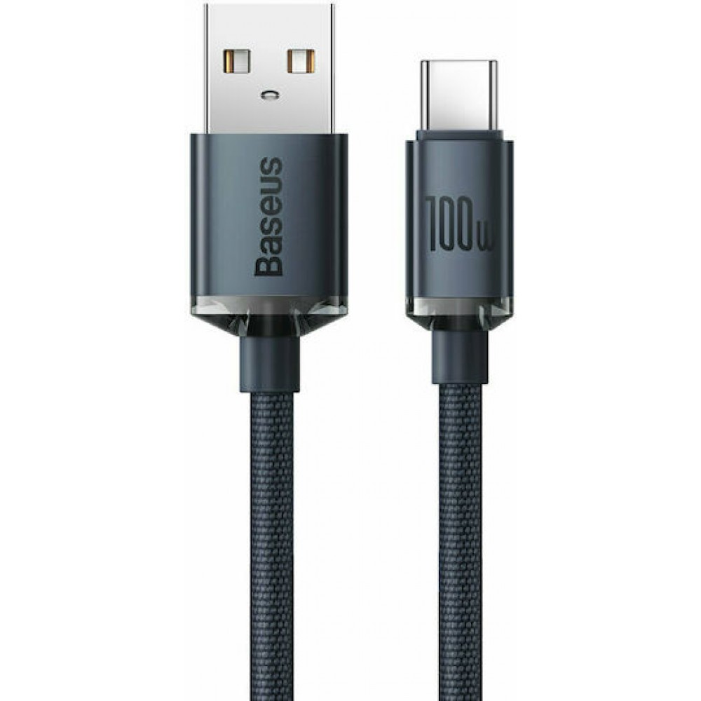 Baseus Braided USB 2.0 Cable USB-A male - USB-C Female Black 2m (CAJY000501)