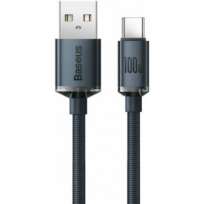 Baseus Braided USB 2.0 Cable USB-A male - USB-C Female Black 2m (CAJY000501)