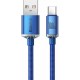 Baseus Braided USB 2.0 Cable USB-A male - USB-C Female Blue 2m (CAJY000503)