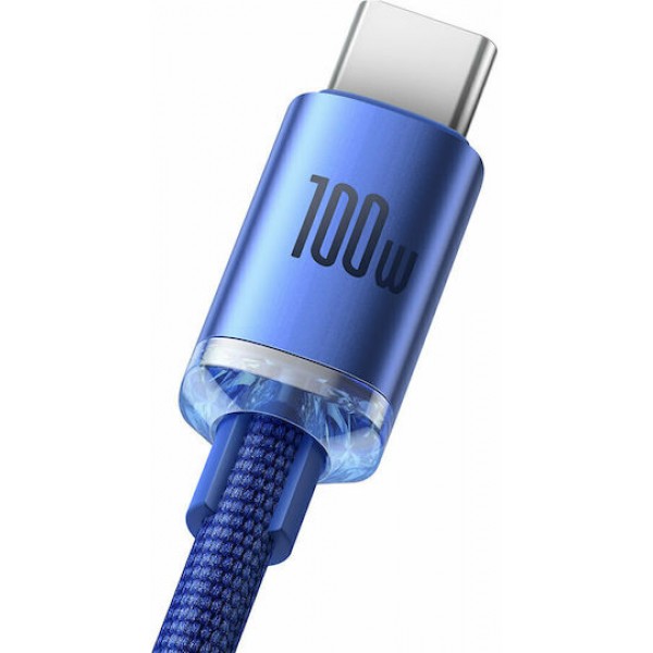 Baseus Braided USB 2.0 Cable USB-A male - USB-C Female Blue 2m (CAJY000503)