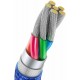 Baseus Braided USB 2.0 Cable USB-A male - USB-C Female Blue 2m (CAJY000503)